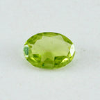 Peridot 1PC Medium 7x10 MM Oval Faceted Green Polished Semi Precious Loose Gems