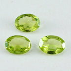Peridot 1PC Small 7x9 MM Oval Faceted Green Sparkling Semi Precious Gems