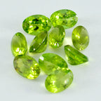 Peridot 1PC Small 7x9 MM Oval Faceted Green Sparkling Semi Precious Gems