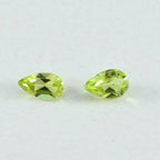 Peridot 1PC Tiny 3x5 MM Pear Faceted Green Shine Semi Precious Loose Gems