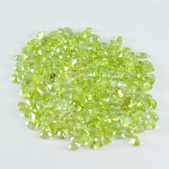 Peridot 1PC Tiny 4x6 MM Pear Faceted Green Fine Semi Precious Loose Gemstone