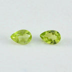 Peridot 1PC Tiny 5x7 MM Pear Faceted Green High Quality Semi Precious Loose Gemstones