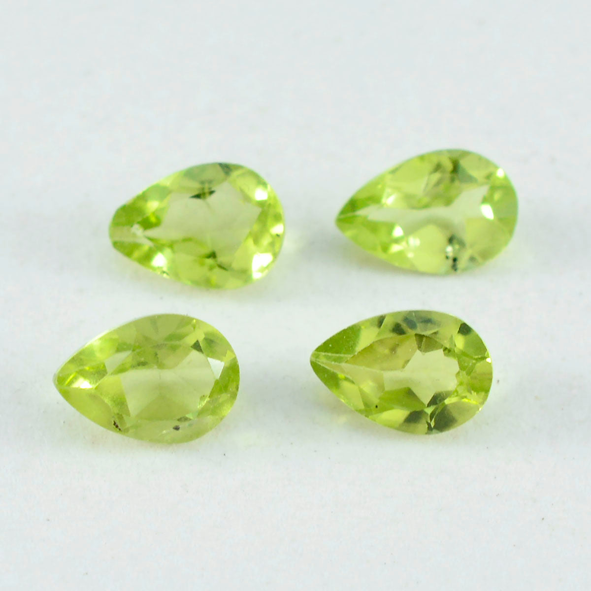 Peridot 1PC Tiny 5x7 MM Pear Faceted Green High Quality Semi Precious Loose Gemstones