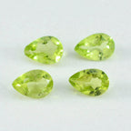 Peridot 1PC Tiny 5x7 MM Pear Faceted Green High Quality Semi Precious Loose Gemstones