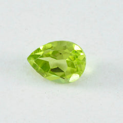 Peridot 1PC Large 10x14 MM Pear Faceted Green Splendid Semi Precious Gems