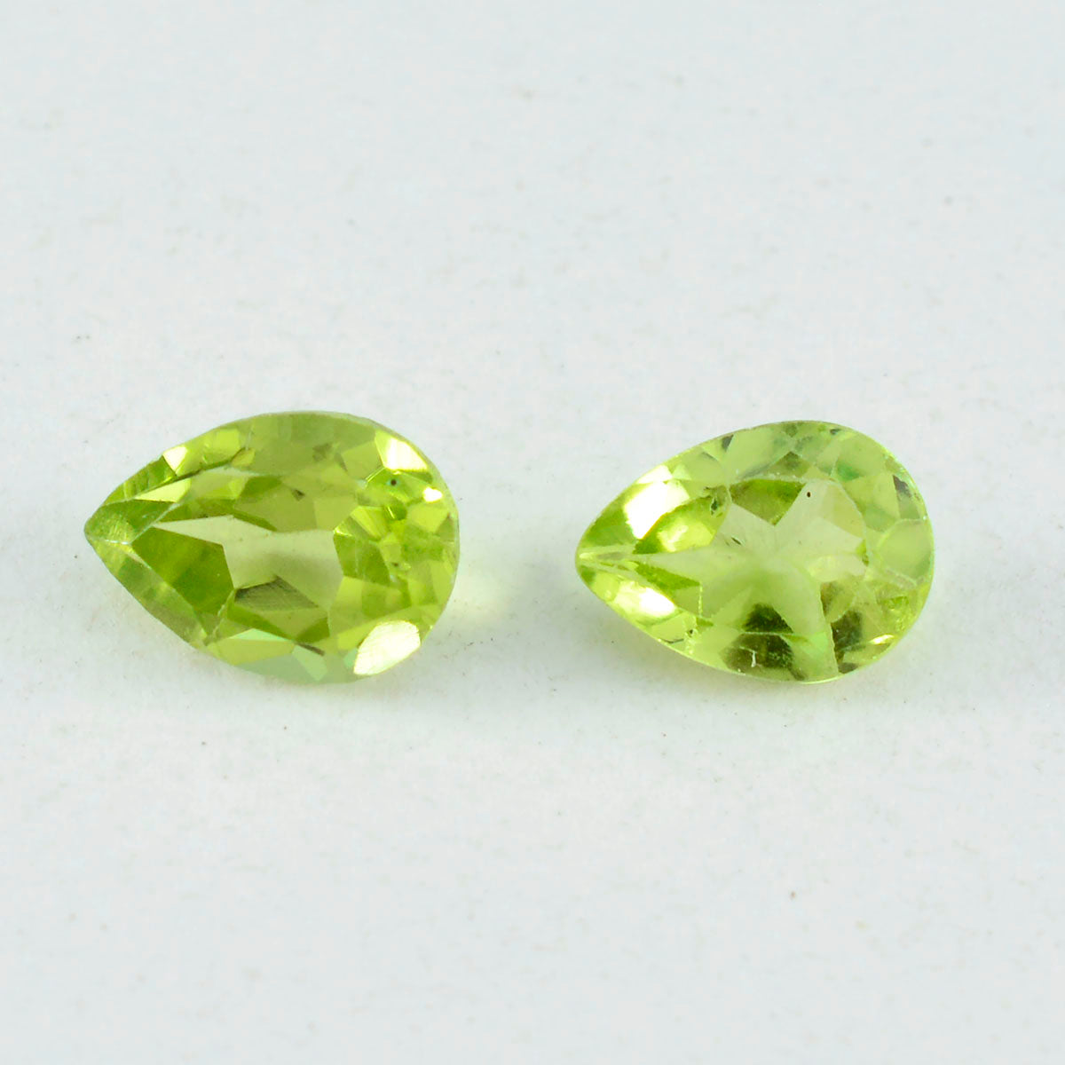 Peridot 1PC Small 7x9 MM Pear Faceted Green Superior Semi Precious Loose Gemstone