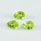 Peridot 1PC Small 6x9 MM Pear Faceted Green Genuine Semi Precious Loose Gems