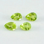 Peridot 1PC Small 6x9 MM Pear Faceted Green Genuine Semi Precious Loose Gems