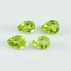 Peridot 1PC Large 9x11 MM Pear Faceted Green Brilliant Semi Precious Loose Gems