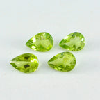 Peridot 1PC Large 8x12 MM Pear Faceted Green Sparkling Semi Precious Loose Gemstone