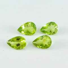 Peridot 1PC Large 8x12 MM Pear Faceted Green Sparkling Semi Precious Loose Gemstone