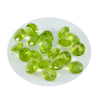 Peridot 1PC Tiny 6x6 MM Round Faceted Green Polished Semi Precious Loose Gems