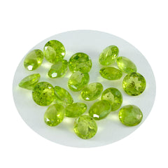 Peridot 1PC Tiny 6x6 MM Round Faceted Green Polished Semi Precious Loose Gems