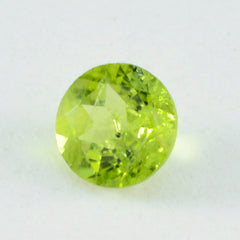 Peridot 1PC Chunky 13x13 MM Round Faceted Green Natural Semi Precious Gems