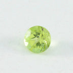 Peridot 1PC Tiny 6x6 MM Round Faceted Green Polished Semi Precious Loose Gems
