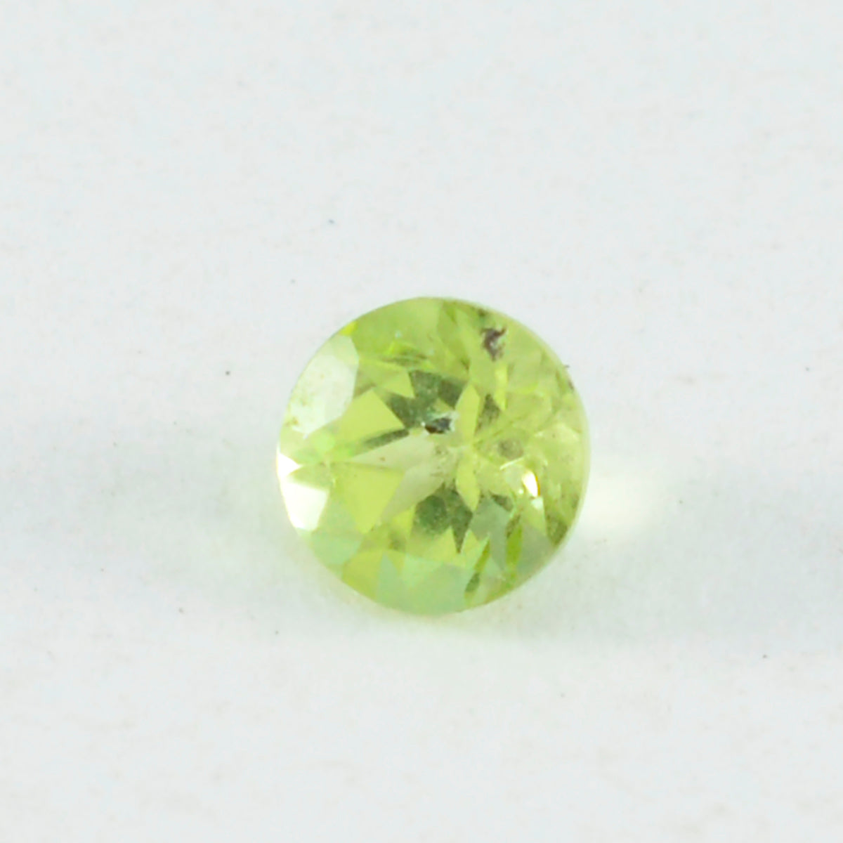 Peridot 1PC Tiny 6x6 MM Round Faceted Green Polished Semi Precious Loose Gems