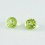 Peridot 1PC Small 7x7 MM Round Faceted Green Splendid Semi Precious Loose Gemstone