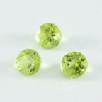 Peridot 1PC Small 7x7 MM Round Faceted Green Splendid Semi Precious Loose Gemstone