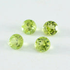 Peridot 1PC Small 8x8 MM Round Faceted Green Luster Semi Precious Loose Gemstones
