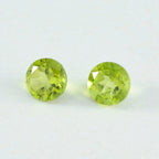 Peridot 1PC Medium 9x9 MM Round Faceted Green Lustrous Semi Precious Gems