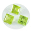 Peridot 1PC Large 12x12 MM Square Faceted Green High Quality Semi Precious Loose Gemstones
