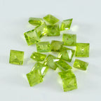 Peridot 1PC Small 7x7 MM Square Faceted Green Splendid Semi Precious Loose Gemstone