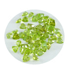 Peridot 1PC Small 8x8 MM Triangle Faceted Green Luster Semi Precious Loose Gemstones