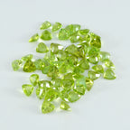 Peridot 1PC Tiny 5x5 MM Triangle Faceted Green Sparkling Semi Precious Gems