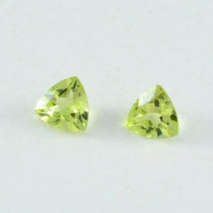 Peridot 1PC Small 8x8 MM Triangle Faceted Green Luster Semi Precious Loose Gemstones