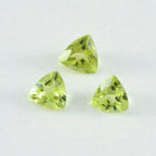 Peridot 1PC Small 7x7 MM Triangle Faceted Green Splendid Semi Precious Loose Gemstone