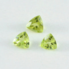 Peridot 1PC Medium 9x9 MM Triangle Faceted Green Lustrous Semi Precious Gems