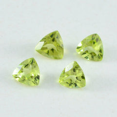 Peridot 1PC Small 7x7 MM Triangle Faceted Green Splendid Semi Precious Loose Gemstone