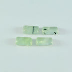 Prehnite 1PC Small 6x12 MM Baguette Cabochon Green Lustrous semi Precious Semi Precious Gemstone