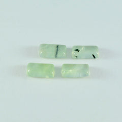 Prehnite 10PC Tiny 3x6 MM Baguette Cabochon Green Polished semi Precious Loose Gems