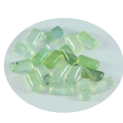 Prehnite 1PC Medium 7x14 MM Baguette Cabochon Green Shine semi Precious Precious Gemstone