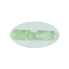 Prehnite 1PC Large 8x16 MM Baguette Cabochon Green Fine semi Precious Gems