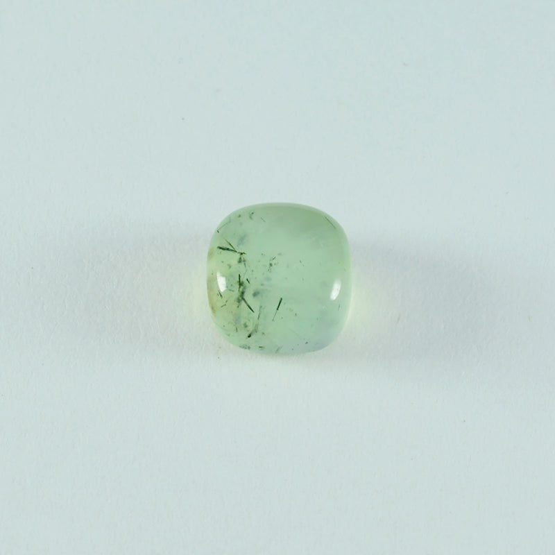 Prehnite 1PC Large 10x10 MM Cushion Cabochon Green Sparkling semi Precious Gems Immagine principale del prodotto