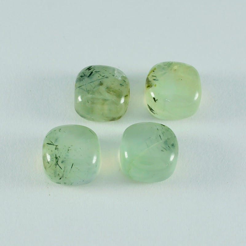 Prehnite 10PC Tiny 3x3 MM Cushion Cabochon Green High-Quality semi Precious Precious Gemstone Image secondaire du produit