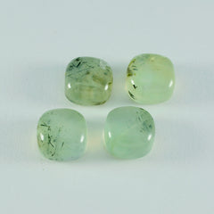Prehnite 1PC Small 8x8 MM Cushion Cabochon Green Fiery semi Precious Semi Precious Gemstone