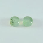 Prehnite 1PC Small 8x8 MM Cushion Cabochon Green Fiery semi Precious Semi Precious Gemstone