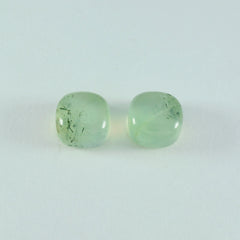 Prehnite 1PC Small 8x8 MM Cushion Cabochon Green Fiery semi Precious Semi Precious Gemstone