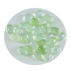 Prehnite 1PC Small 6x8 MM Emerald Cabochon Green Polished semi Precious Loose Gemstones