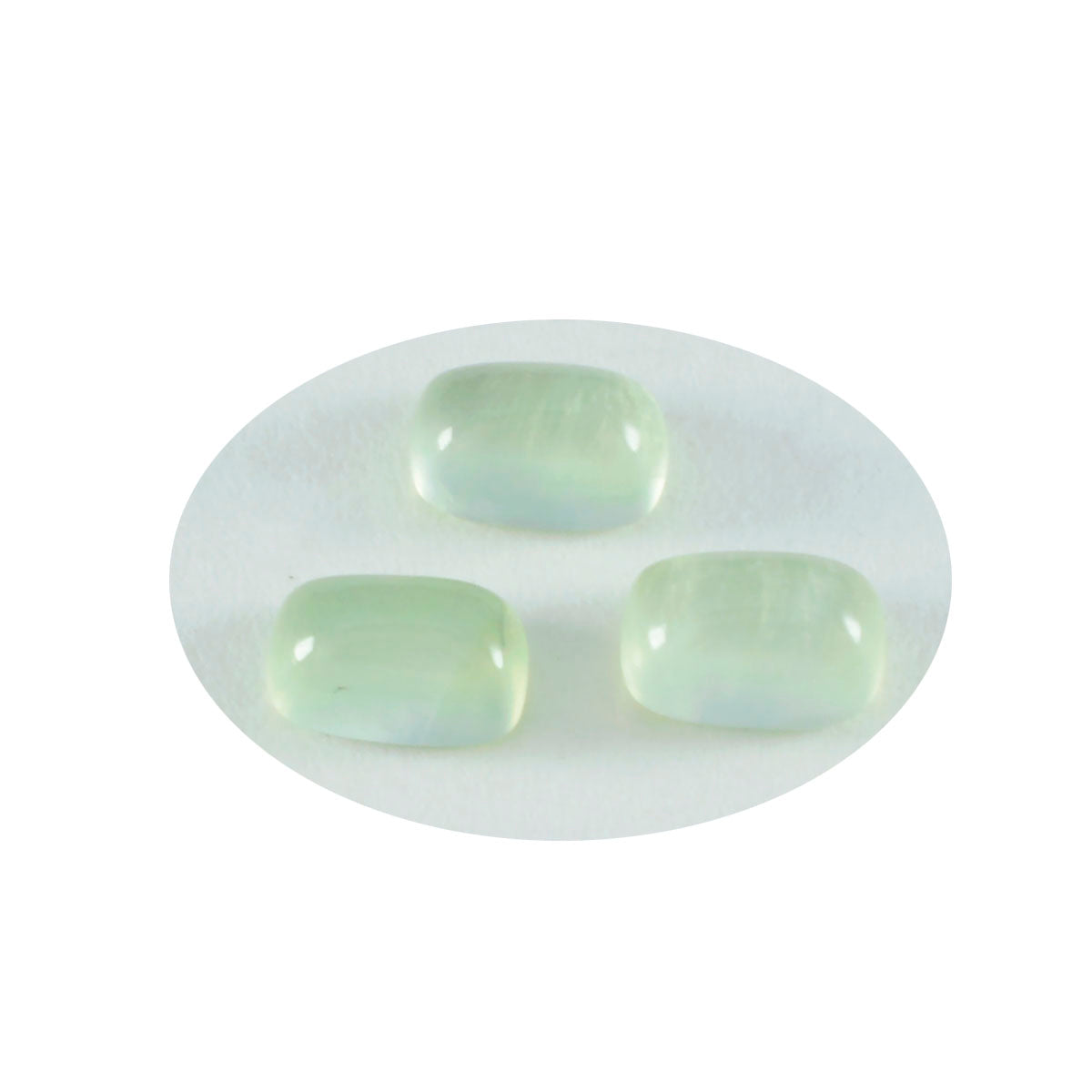 Prehnite 1PC Small 7x9 MM Emerald Cabochon Green Luster semi Precious Precious Gemstone Immagine principale del prodotto