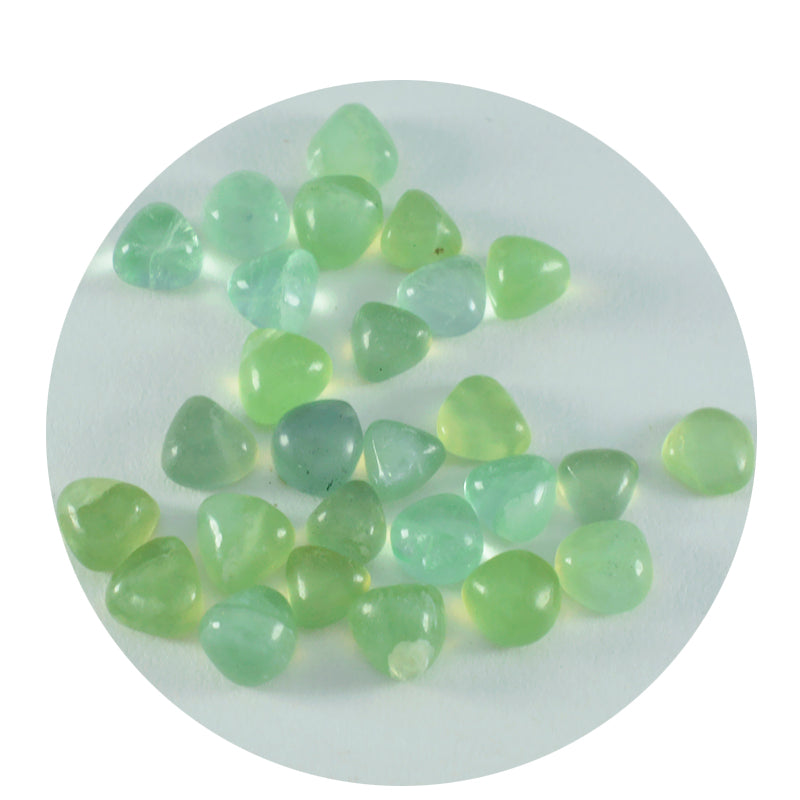 Prehnite 10PC Tiny 5x5 MM Heart Cabochon Green Lustrous semi Precious Loose Gemstone Secondary image
