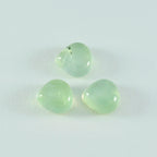 Prehnite 1PC Large 11x11 MM Heart Cabochon Green Superior semi Precious Loose Gemstone