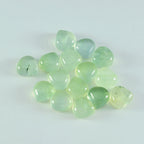 Prehnite 1PC Small 7x7 MM Heart Cabochon Green Fine semi Precious Semi Precious Gemstone