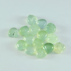 Prehnite 10PC Tiny 4x4 MM Heart Cabochon Green Luster semi Precious Loose Gems
