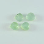 Prehnite 1PC Medium 9x9 MM Heart Cabochon Green Natural semi Precious Gems