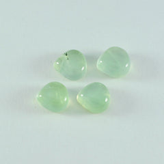 Prehnite 1PC Small 8x8 MM Heart Cabochon Green High Quality semi Precious Precious Gemstone