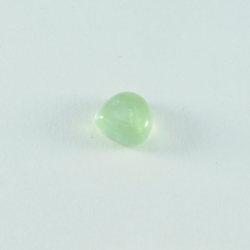 Prehnite 1PC Medium 9x9 MM Heart Cabochon Green Natural semi Precious Gems